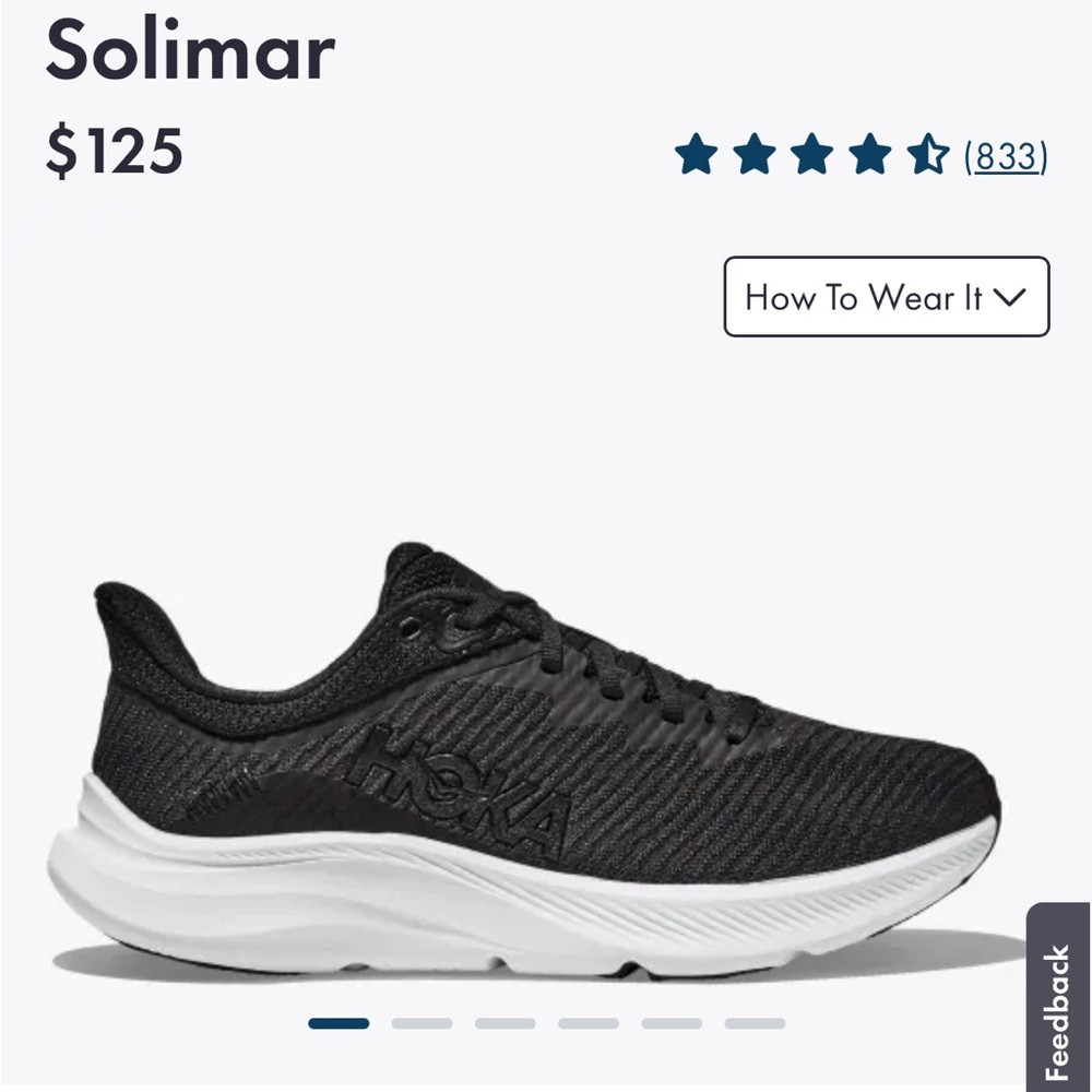Hoka W Solimar Sz 10B Worn 3 times. Just don’t fit my foot properly.